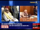 Narendra Modi writes to DMK chief Karunanidhi