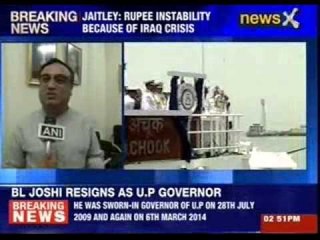 Finance minister Arun Jaitley blames Iraq situation