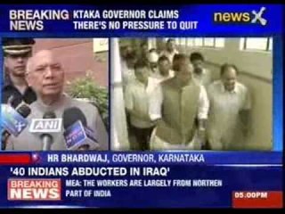 Karnataka CM HR Bhardwaj today met Home Minister Rajnath Singh