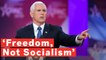 Mike Pence Says Freedom, Not Socialism, Ended Slavery, Doesn't Mention What Started Slavery