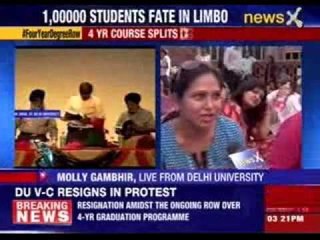 DU VC Dinesh Singh has resigned