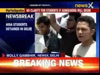 AISA students detained in Delhi