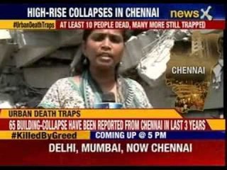 11- storey under construction building collapse in Chennai