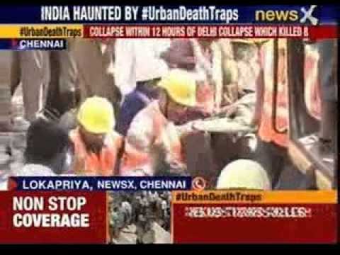 9 dead and many feared trapped in building collapse in Chennai