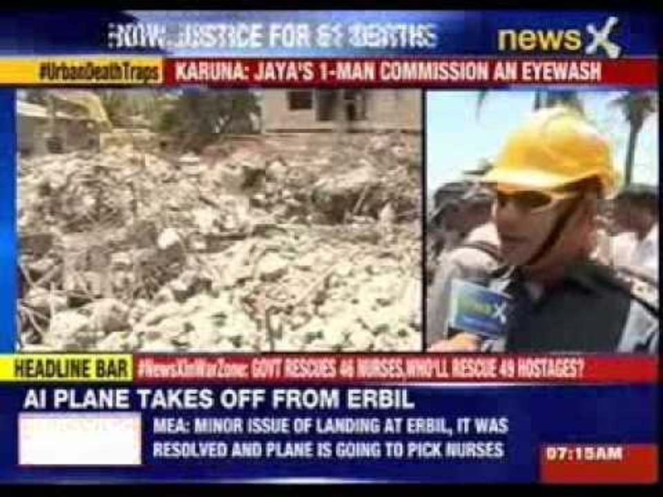 Karunanidhi demands CBI probe into Chennai building collapse
