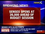 Sensex opens at 26,000 ahead of Budget Session