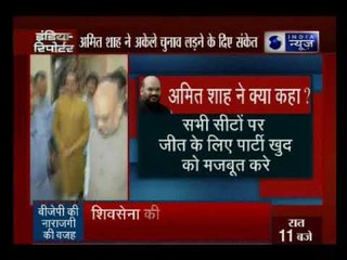 बीजेपी ने महाराष्ट्र में अकेले चुनाव लड़ने का फैसला किया