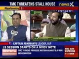 Uproar in Parliament by TMC MPs over scuffle between TMC-BJP MPs