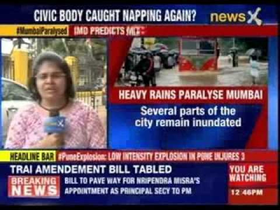 Rain disrupts normal life in Mumbai