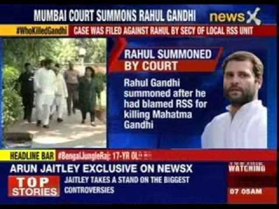 Bhiwandi court summons Rahul Gandhi over his poll remark