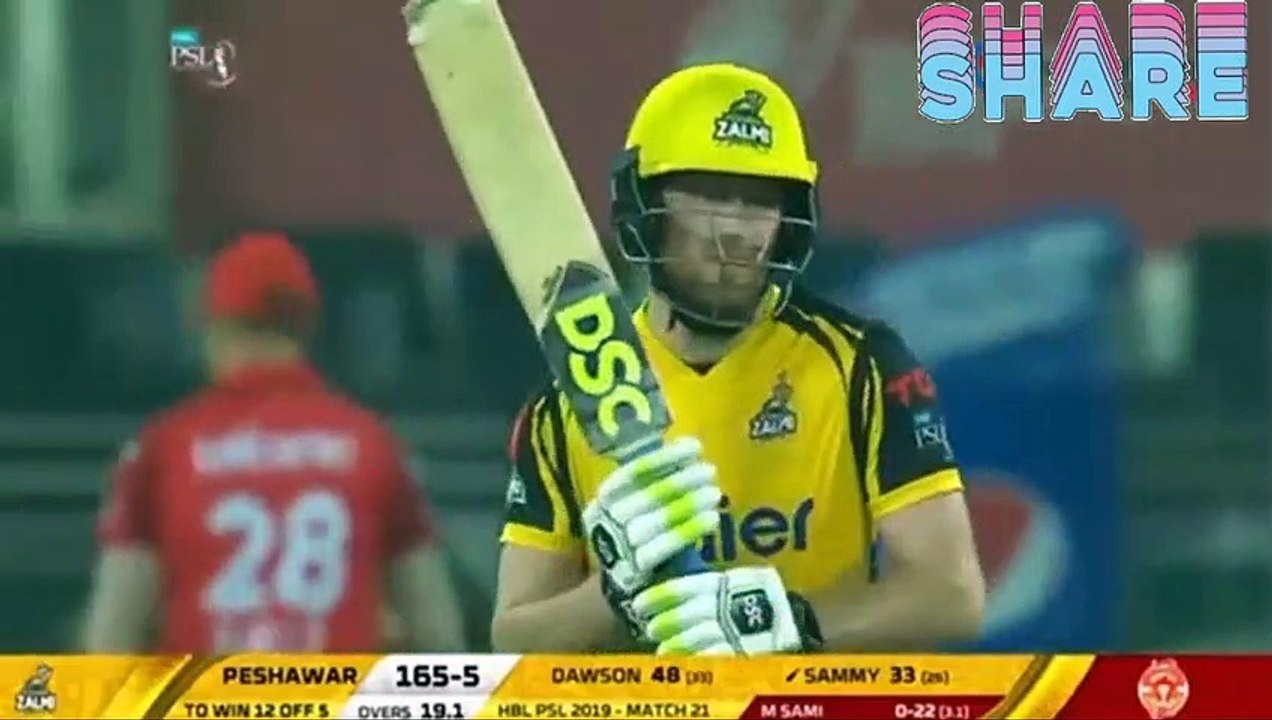 PSL 4 Match 21:  پېښور زلمي  پشاور زلمی