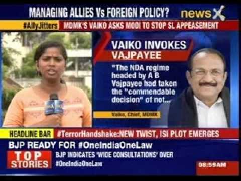 MDMK chief Vaiko urges Modi to stop appeasing Sri Lankan government