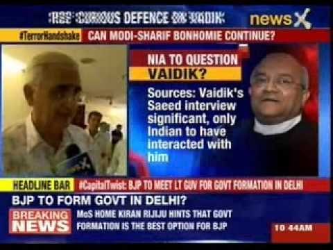 NIA to quiz Ved Pratap Vaidik over meet with Hafiz Saeed