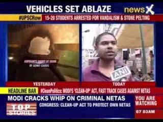 Ugly clashes between UPSC aspirants and cops