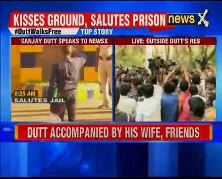 Sanjay Dutt reaches his residence with wife Manyata Dutt and friends