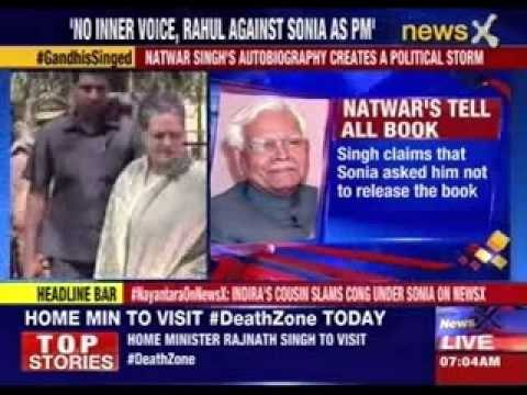 Natwar Singh’s autobiography creates a political storm