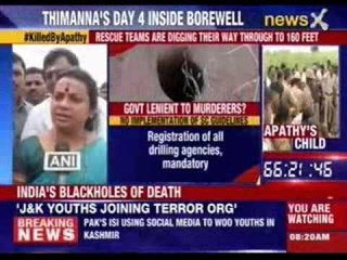 On Sunday 6-year-old boy fell into an open borewell