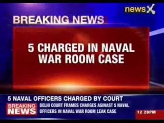 Five officers charged in naval war room case