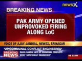 Pakistan army opened unprovoked firing along LoC