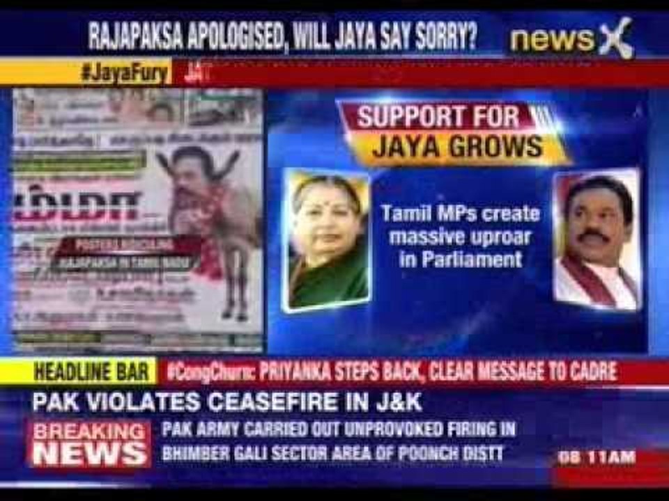 Jayalalithaa followers troll Rajapaksa with posters