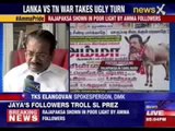 Poster in Tamil Nadu shows Rajapaksa apologising to Jayalalithaa