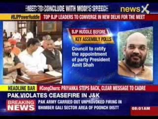 BJP national council meet to ratify Amit Shah as party chief