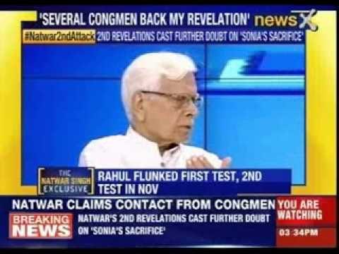 NewsX Exclusive Interview with Natwar Singh by Priya Sahgal