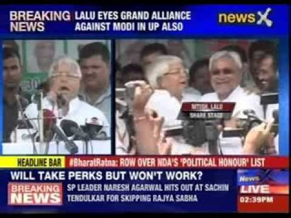 Lalu eyes grand alliance against Modi in UP also