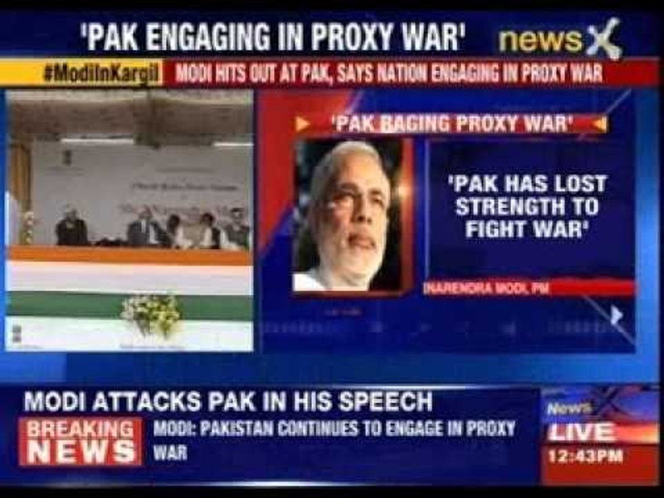 Narendra Modi hits out at Pakistan, says nation engaging in proxy war