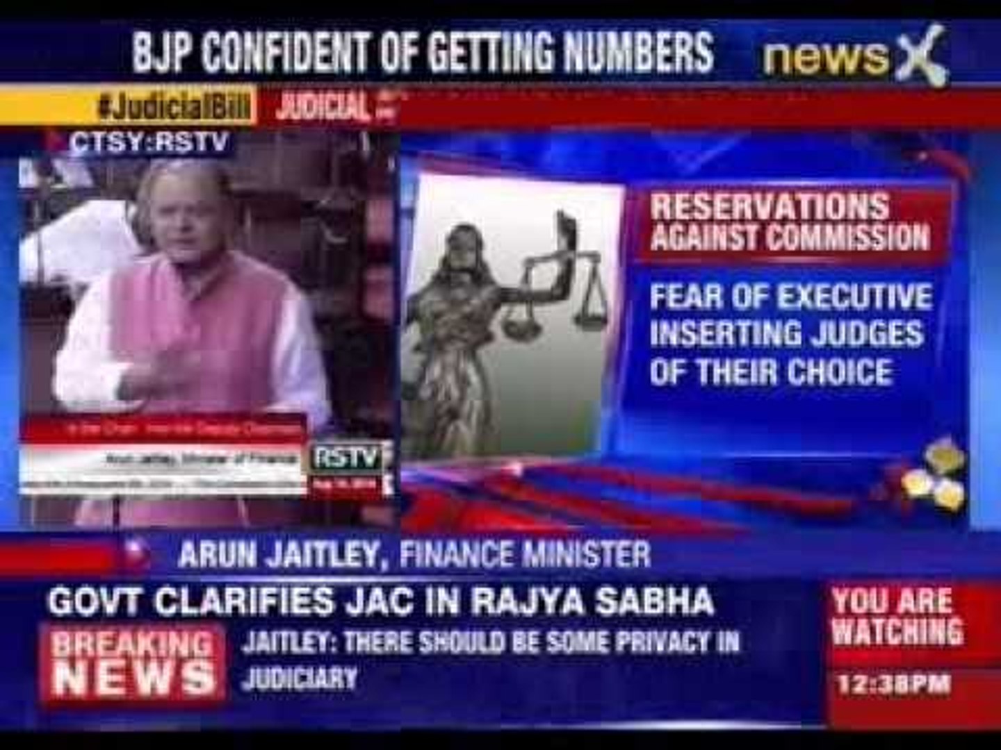 ⁣Rajya Sabha debates Judicial appointment bill