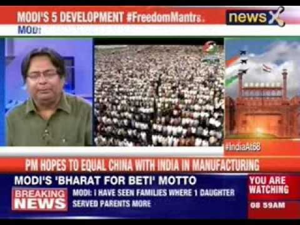 Narendra Modi sets the stage for a historic speech at Red Fort