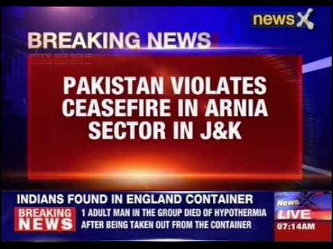 Pakistan violates ceasefire in Arnia sector in J&K