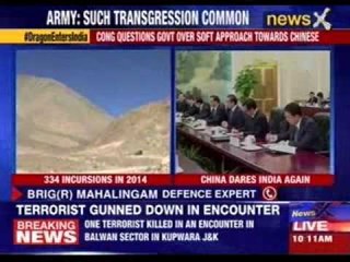 Chinese troops enter 25 km deep into India on Sunday