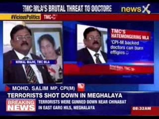 TMC MLA threatens CPI(M) backed doctors