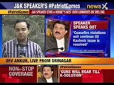 J&K Speaker: Shelling to continue till Kashmir issue resolved
