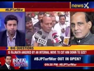 Rajnath conveys his anger to RSS leadership