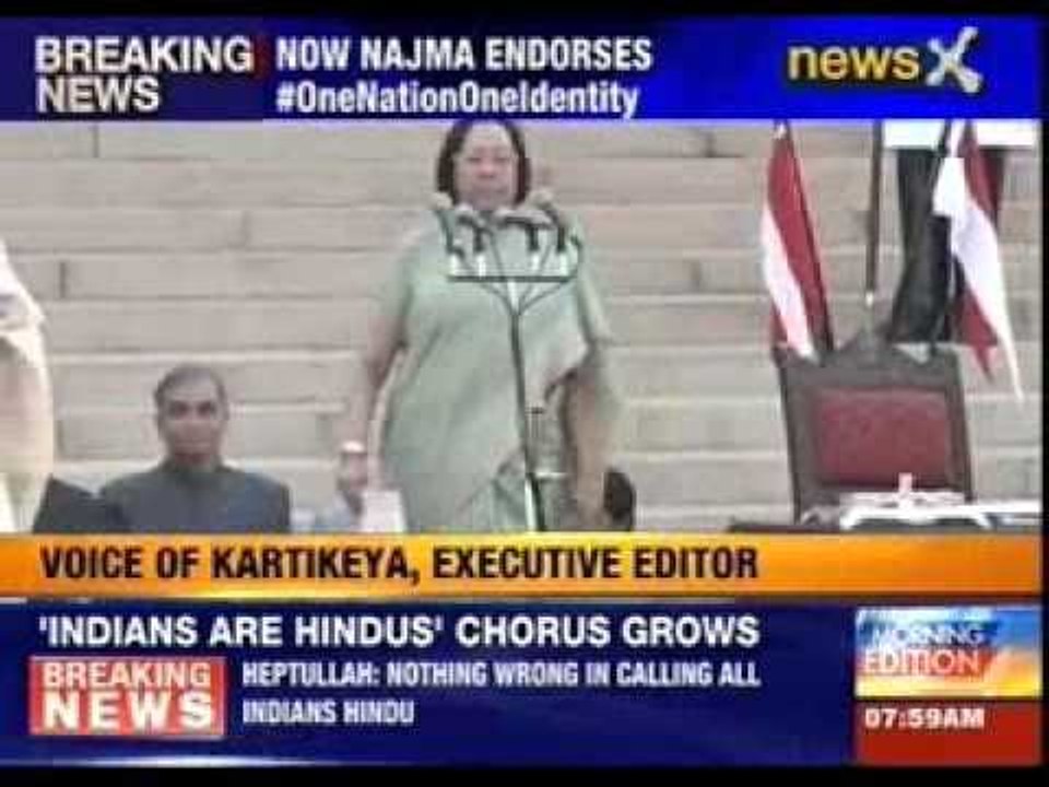 Najma Heptullah: Nothing wrong to call all Indians Hindus