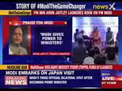 Finance Minister Arun Jaitley launches book on PM Narendra Modi