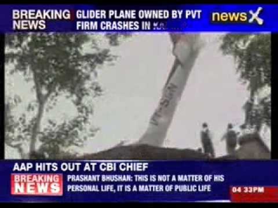 Glider plane owned by private firm crashes in Kanpur