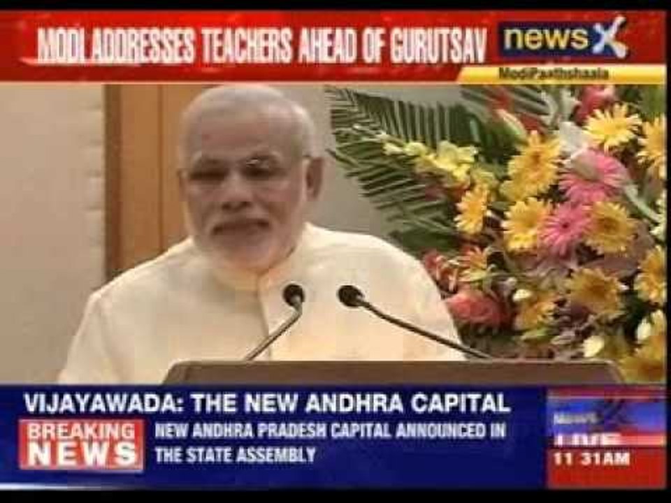 Narendra Modi addresses teachers ahead of ‘Gurutsav’