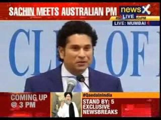 Sachin Tendulkar meets Australian PM
