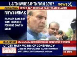 Rajnath says BJP can consider forming government in Delhi