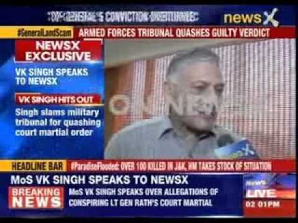 NewsX exclusive: VK Singh speaks to NewsX
