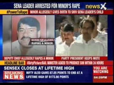 Thane Sena leader held for ‘rape’ after minor girl delivers baby