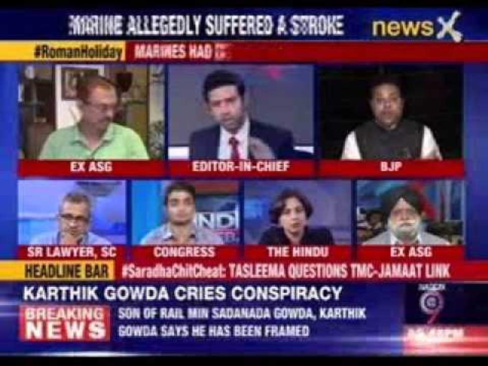 India Debates: 4 month #RomanHoliday for marine