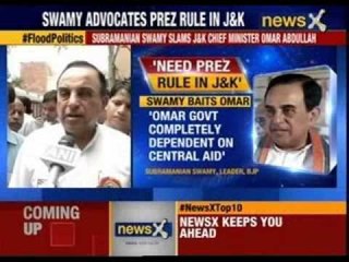 BJP leader Subramanian Swamy advocates President’s rule in J&K