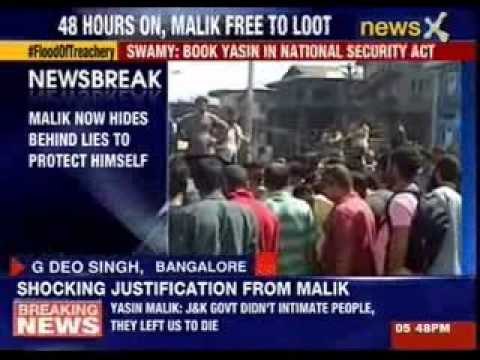 NewsX Exclusive: Book Yasin in national security act, says Subramanian Swamy