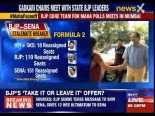 BJP gives Sena a days ultimatum on seat sharing