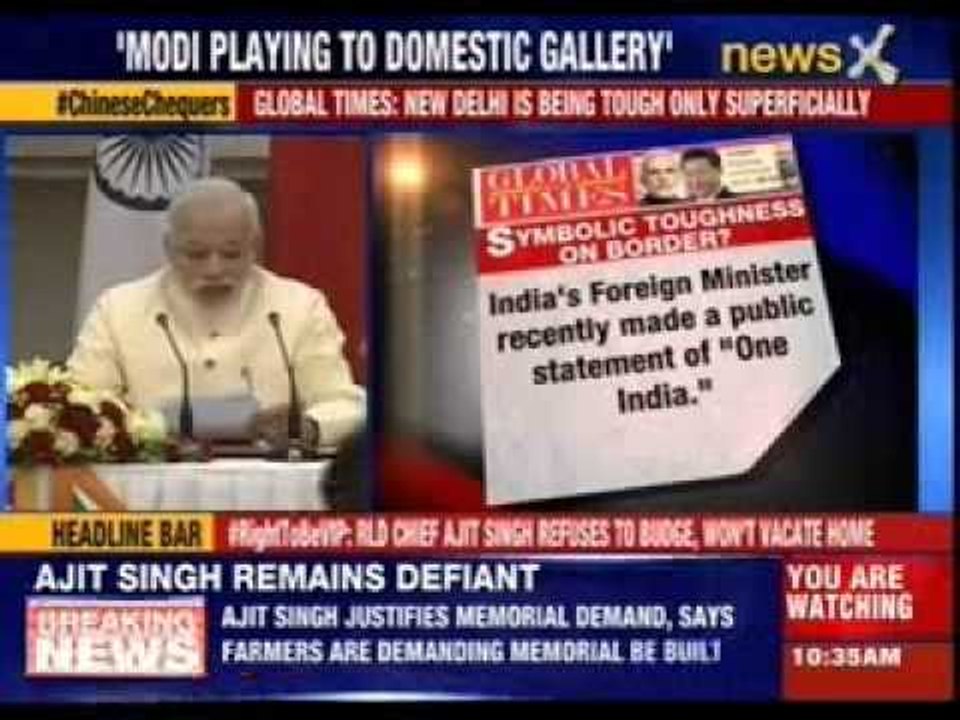 Modi's toughness is superficial says  government media of #China