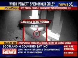 Girl students protest after spy camera found in girls' hostel in Noida